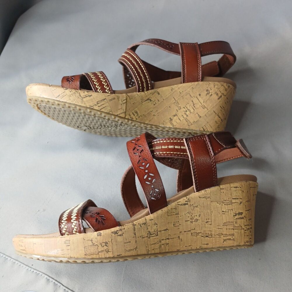 Skechers Cali Delicate Glow Sandal Womans Size 6 Womens Brown Luxe Foam - Picture 13 of 16